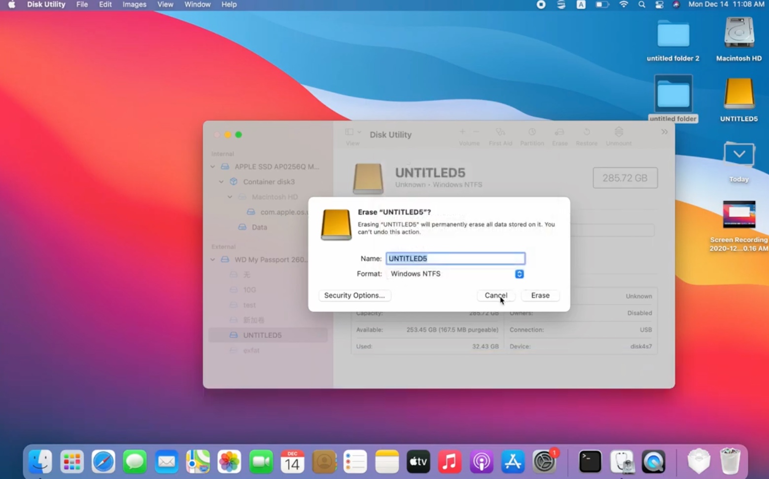 ntfs or exfat for ssd on mac